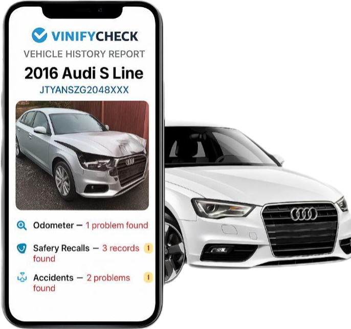 Sample vehicle history report preview